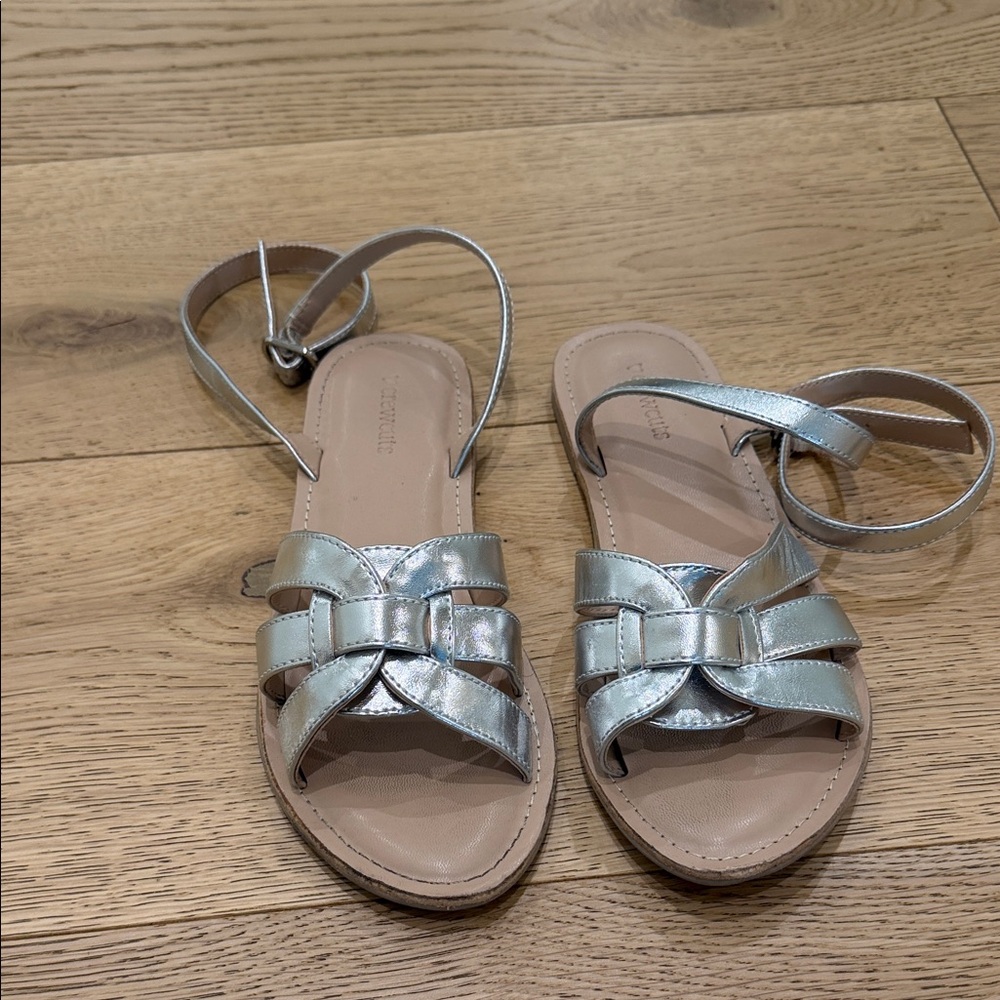Crewcuts Metallic Silver Sandals